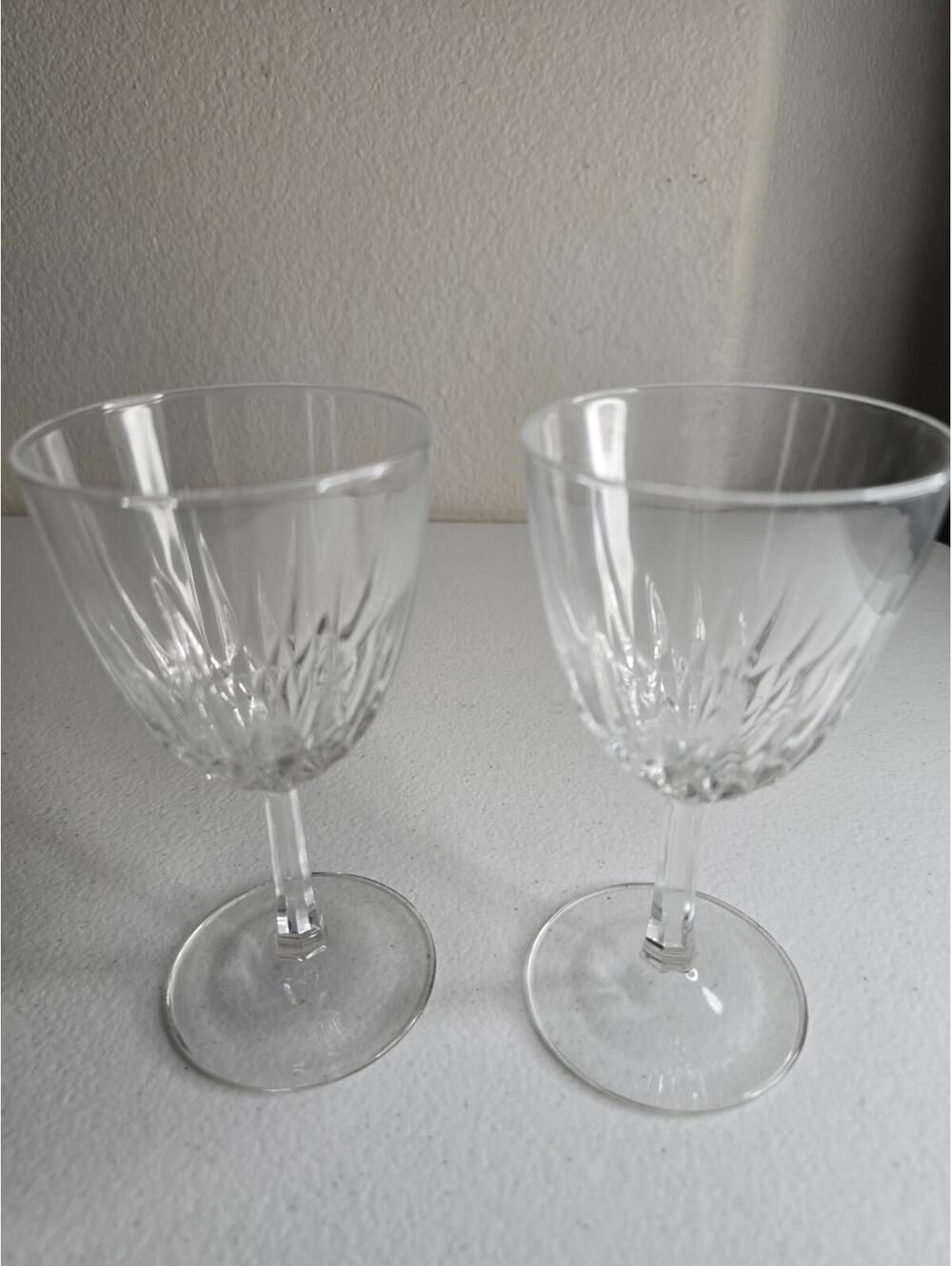Set of 2 Cristal D'Arques - Durand Crystal Wine Glasses